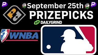 Prize Picks Props MLB amp WNBA Sep 25th [upl. by Chelsea336]