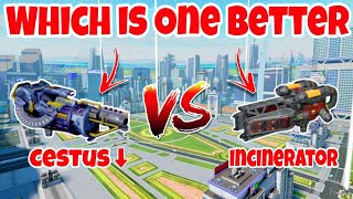 WR🔥 Cestus15 Nerf VS Incinerator Weapon Comparisons WAR ROBOTS [upl. by Haziza]