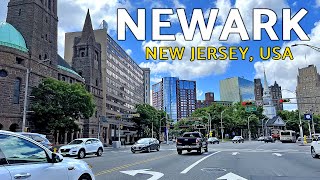 New Jersey Driving Tour USA  Downtown Newark  4K [upl. by Cade]