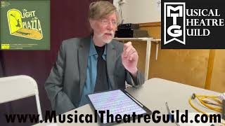 Musical Director Brad Ellis on THE LIGHT IN THE PIAZZA [upl. by Ailen]