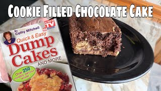 Cookie Filled Chocolate Cake  Cathy Mitchell Dump Cakes [upl. by Leno568]