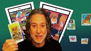 TAROT LECTURA DE LAS DECISIONES COMBINACIÓN LOS ENAMORADOS Y EL SUMO SACERDOTE [upl. by Gilles]