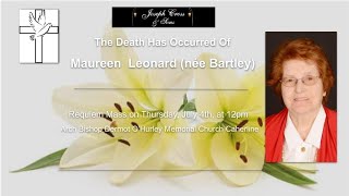 The Funeral Mass Of The Late Maureen Leonard née Bartley Rip [upl. by Hylton482]