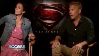 Man Of Steel Kevin Costner amp Diane Lane Praise Henry Cavill [upl. by Roche]