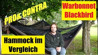 Hammock im Vergleich Warbonnet Blackbird XLC [upl. by Laertnom]