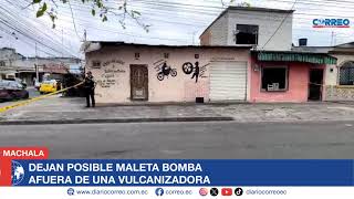 Dejan posible maleta bomba afuera de una vulcanizadora [upl. by Gniw]