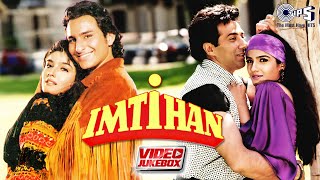 Imtihan Movie Songs  Video Jukebox  Saif Ali Khan Raveena Tandon Sunny Deol Anu Malik 90s Hits [upl. by Nnylirak]