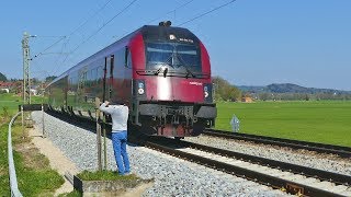 Railjets müssen auf freier Strecke stoppen und den BÜ manuell freischalten [upl. by Sel]