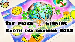 Earth Day DrawingEarth Day Poster DrawingWorld Earth Day DrawingEnvironment Day Drawing [upl. by Jana]