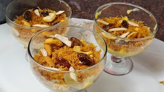 Nawabi Semai  নবাবী সেমাই  Special Dessert Recipe  Arabian Special Dessert Recipe [upl. by Jenesia]