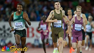 EPIC OLYMPIC REMATCH Nuguse Ingebrigtsen Hocker and Kerr go at it again in Zurich 1500 [upl. by Haiasi195]