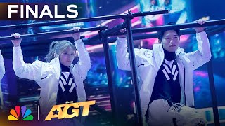 AIRFOOTWORKS Defies Gravity With JawDropping Acrobatics  Finals  AGT 2024 [upl. by Nonah900]