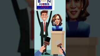 Kamala Gets Political Pie Answering Questions From Press  Political Cartoon Subscribe For More [upl. by Sophi498]