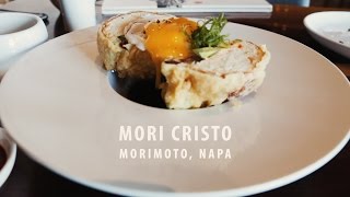 Morimoto Napa  quotMori Cristoquot tower sandwich in slowmo [upl. by Rozalie]