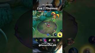 ✅ Yu Zhong  1vs1 against Thamuz yuzhonggameplay yuzhong mobilelegend mlbb thamuzmlbb [upl. by Mungam]