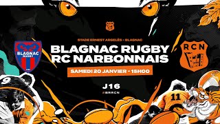 Championnat Nationale1  Blagnac Rugby  RC Narbonnais [upl. by Annadal31]