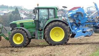 semis de blé avec john deere 6930 et semoir lemken [upl. by Muns]