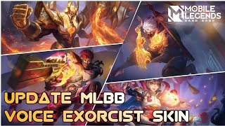 Update Mobile Legends Voice Exorcist Skin 🥰 [upl. by Poler]