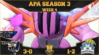 DANCE WATER DANCE  StL Rampardos VS Seattle Drizzlers APA S3 W4  Pokemon Ultra Sun Moon [upl. by Landrum]