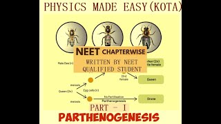 BIOLOGY NEET REPEATERS NOTES PART  I PARTHENOGENESIS FUSION OF MALE GAMETE BINARY FISSION  4 [upl. by Gene]