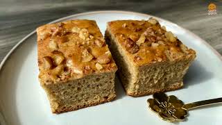 Easy Banana Cake Recipe  Eggless Moist Banana Cake Recipe [upl. by Adnaerb]