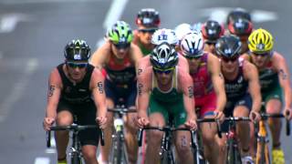 2014 ITU World Triathlon Auckland  Elite Mens Highlights [upl. by Redwine124]