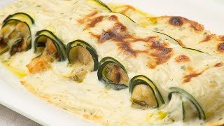 Canelones de calabacín y langostinos  Cocina Abierta de Karlos Arguiñano [upl. by Puduns]