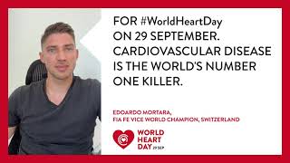 WorldHeartDay Message from Edoardo Mortara [upl. by Zelma]