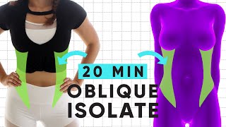 20 Minute Waist Shaping Workout  at home exercises for sleek obliques [upl. by Folsom]