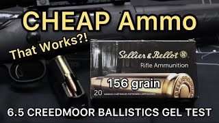 CHEAP HEAVY AMMO 65 Creedmoor Sellier amp Bellot 156gr SP Ammo Test [upl. by Rajiv]