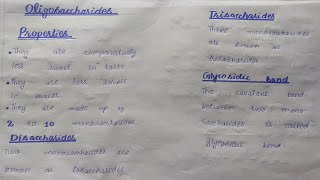 Oligosaccharidespolysaccharidesclass 11chapter 2easy lectures by zaib [upl. by Oakie813]