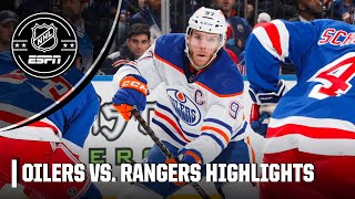 Edmonton Oilers vs New York Rangers  Full Game Highlights [upl. by Jacquelyn]