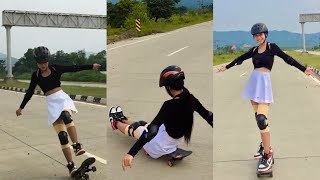 I tried skateboarding 🛹😂 [upl. by Eyot877]