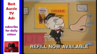 Drixine Nasal Spray 1989  Best Aussie TV Commercials [upl. by Reeve]