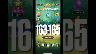 Wordscapes Level 163165 wordscapes wordscape level game wordgame gaming [upl. by Hsotnas]