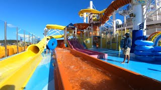 Carnival Vista Waterpark amp Slides Carnival WaterWorks [upl. by Wootan]