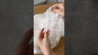 Making a wedding gown for my sister 🤍sewinginspiration patternmaking sewingtutorial [upl. by Joshia]