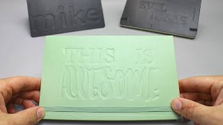 Custom Embossed Moleskine Technique [upl. by Alice]