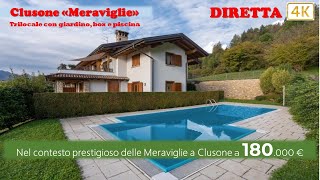 NON PIÙ DISPONIBILE Clusone «Meraviglie» Trilocale con giardino box e piscina a 180000€ [upl. by Lambard]