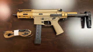 BampT SPC9 PDW Unboxing in Coyote Tan  SPC9 PDW Comparison to the BampT APC9K [upl. by Adamis]