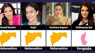 Birth State Of Famous Indian Actresses  Part 2 shraddhakapoor priyankachopra kajol [upl. by Kizzie]