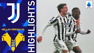 Juventus 20 Hellas Verona  Vlahovic and Zakaria strike in first Juve appearance  Serie A 202122 [upl. by Kuhn]