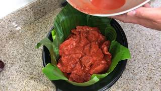 COMO COCINAR COCHINITA PIBIL EN ESTA OLLA CON HOJAS DE PLÁTANO 🔴En vivo [upl. by Deraj]