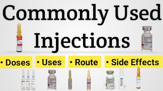 Commonly Used Injections  Common Injections and their Uses  कौन सा injection किस काम आता है [upl. by Busiek838]