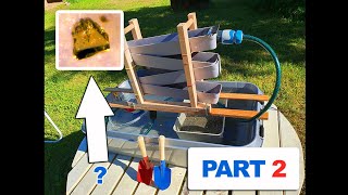 How to build a Gold Sluice Part 2 Found a small DIAMOND with this Homemade sluice box [upl. by Riplex]