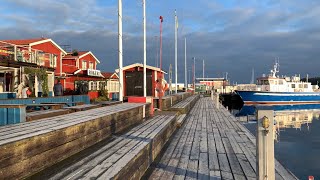 Swedish small town Nynäshamn Walking tour of town center and harbor Stockholm day trip [upl. by Francesca]