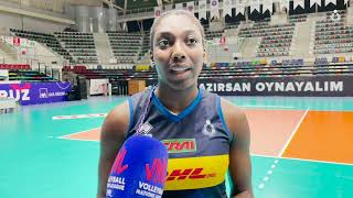 Volleyball Nations League W le parole di Terry Enweonwu prima di Italia  Belgio [upl. by Willie]