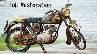 Full RESTORATION 60 Years Old Destroyed British Motorcycle [upl. by Joan306]