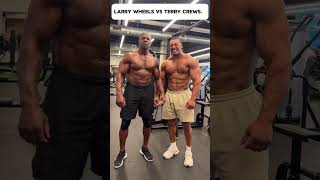 Pec Dance Showdown Larry Wheels vs Terry Crews shorts short shortvideo shortsvideo gym [upl. by Sheilah]