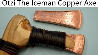 How to make an Otzi the Iceman Copper Axe Blade Ancient Bushcraft Survival Skills [upl. by Burchett359]